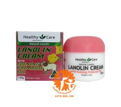 Kem Dưỡng Da Chống Lão Hoá Tinh Dầu Hoa Anh Thảo Healthy Care Lanolin Cream with Evening Primrose Oil