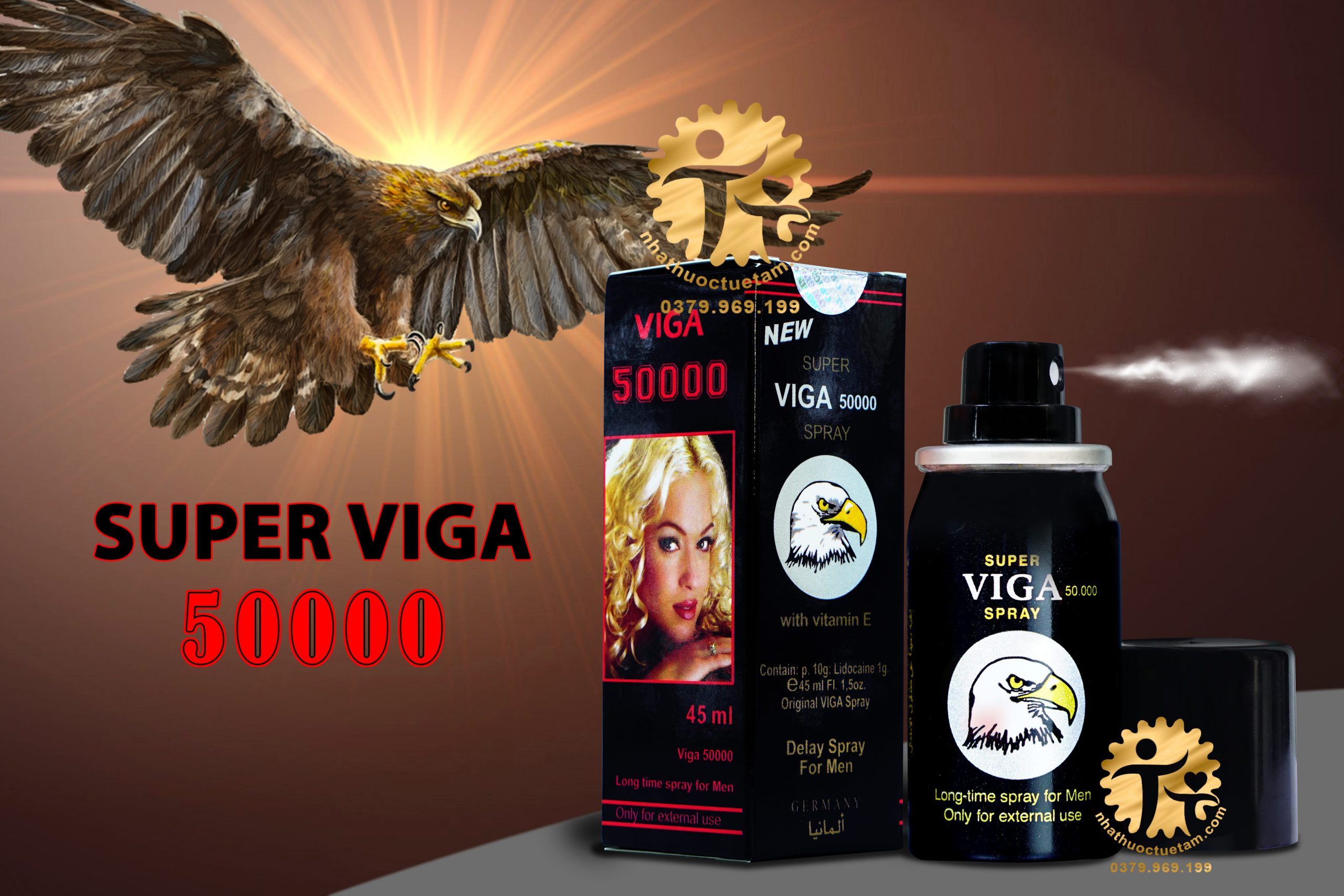 super viga 50000 thuốc xịt chống xuất tinh sớm