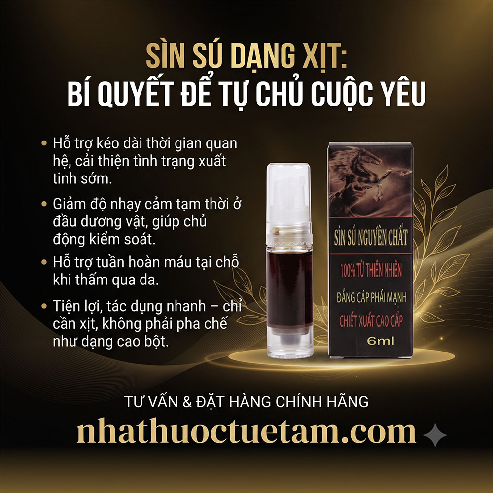 Sìn Sú dạng xịt chính hãng 6ml: bản cao cấp, xịt tiện lợi kéo dài thời gian - Ảnh 3