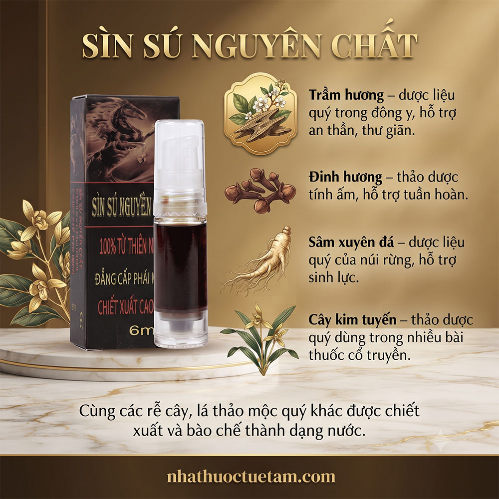 Sìn Sú dạng xịt chính hãng 6ml: bản cao cấp, xịt tiện lợi kéo dài thời gian - Ảnh 2