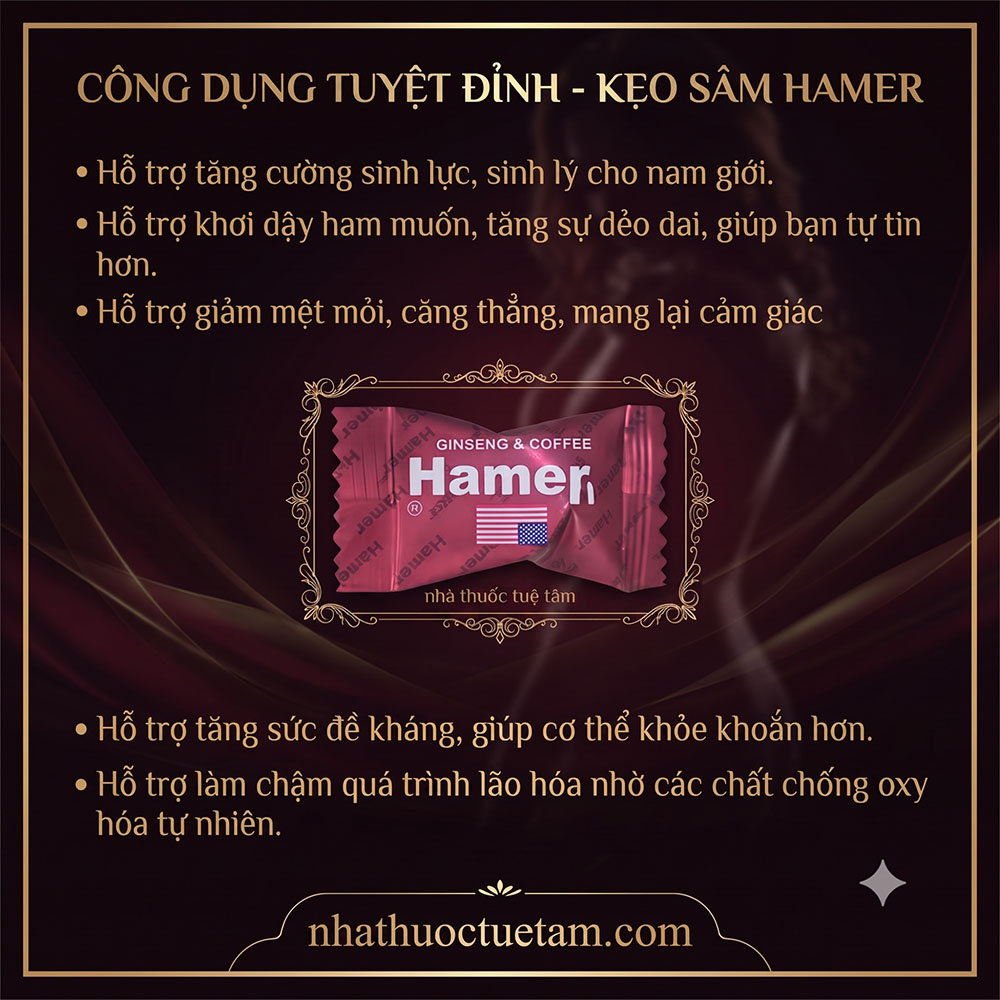 Kẹo sâm Hamer Mỹ có tác dụng gì, mua kẹo hamer ở đâu chính hãng - Ảnh 3