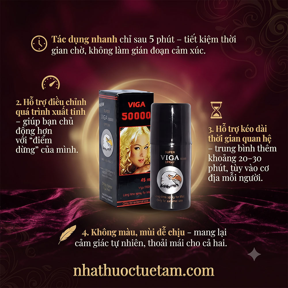 Chai xịt Super Viga 50000 chính hãng Đức: kéo dài thời gian, tự tin làm chủ cuộc yêu - Ảnh 5